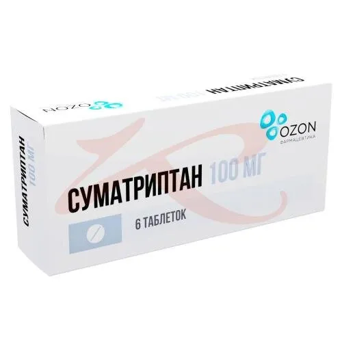 Суматриптан таб 100мг №6