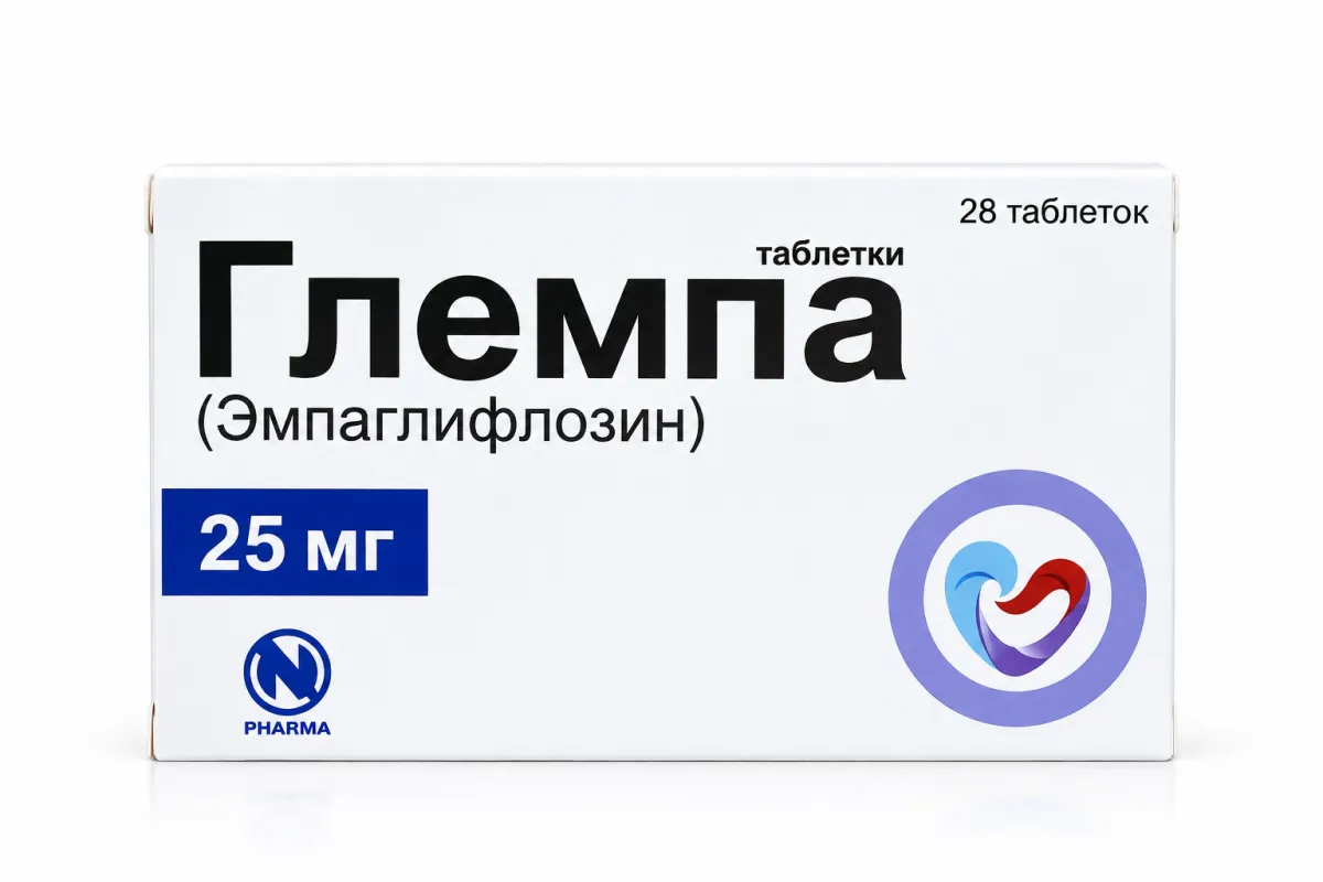 Глемпа 25мг таблетки 28 штук