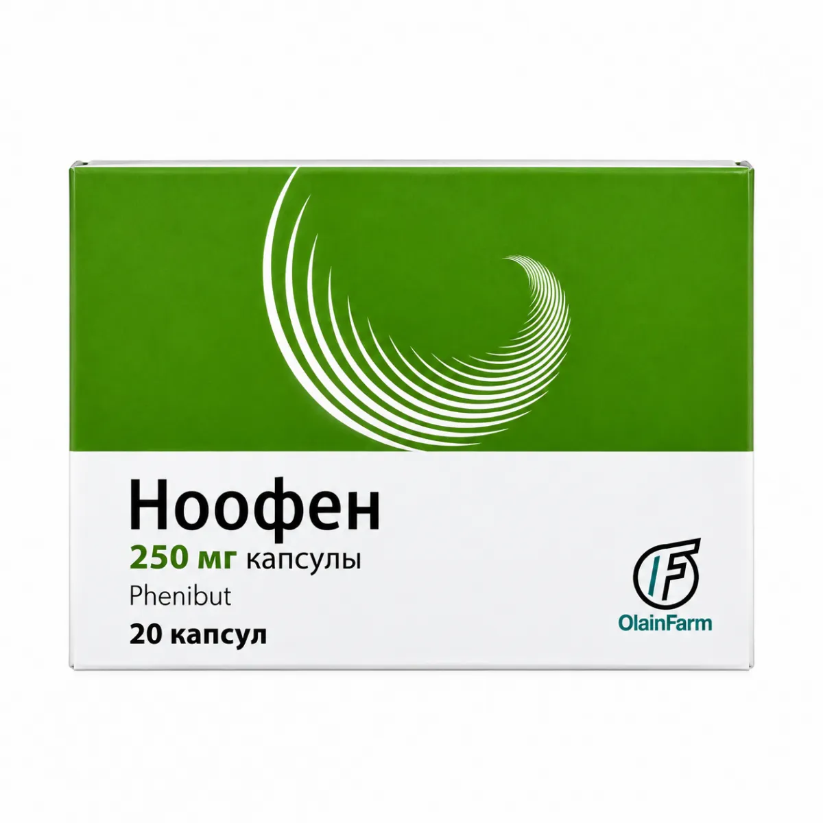 Ноофен 250мг капсулы 20 штук