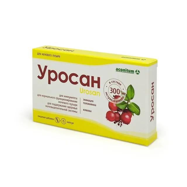 Уросан капс. 300мг №15